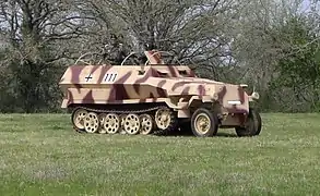 German halftrack at Museum of the American GIs