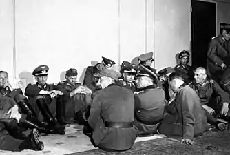 German officers captured by Free French troops are lodged in the Hotel Majestic