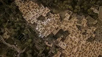 Aerial view of the old town of Ghadames