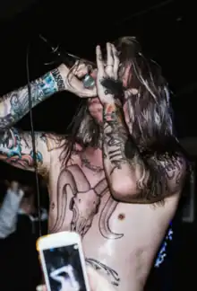 Ghostemane performing in 2017