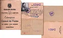 Image 33Spanish border pass for Gibraltarian residents, permitting day visits only. (from History of Gibraltar)