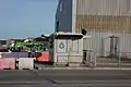 Gibraltar Defence Police shed at runway crossing