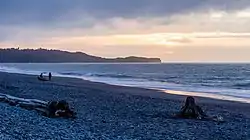 Looking to Otorokua Point from Gillespies Beach