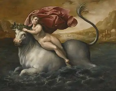 The rape of Europe, 1590s