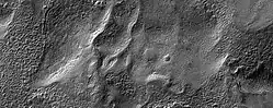 Close-up of Glacial Flow Features in Cruls Crater, HiRISE, Mars Reconnaissance Orbiter