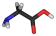 Chemical structure of the amino acid Glycine