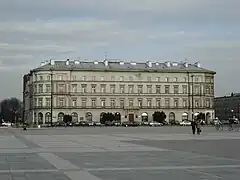 Former Military Courts building, nowadays Warsaw Garrison Command headquarters viewed from the Piłsudski Square.