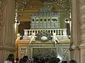 The silver casket of St. Francis Xavier inside the Basilica of Bom Jesus has thirty two episodes of his life depicted on all four sides of the silver plates