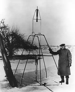 Image 5Robert Goddard and his rocket, 1926 (from 1920s)