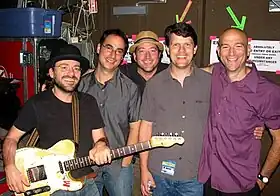 God Street Wine backstage after their 2012 reunion show at the Gramercy Theatre, NYC