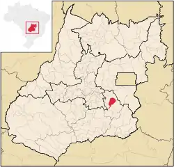 Location in Goiás  state