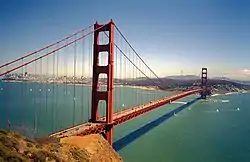 A photograph of Golden Gate Bridge