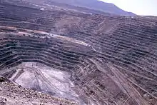 Image 52Goldstrike (Post-Betze) Mine in the Carlin Trend, the largest Carlin-type deposit in the world, containing more than 35,000,000 troy ounces (1,100 t) gold (from Nevada)