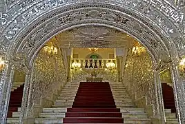 Stairs leading up to Salam Hall