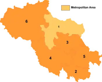 Banma County (division numbered "2") in Golog Prefecture