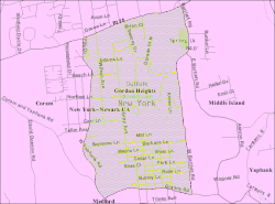 U.S. Census map of Gordon Heights.