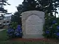 The Gravity Research Foundation monument at Gordon College