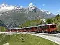 Rack electric multiple units of Gornergratbahn in Zermatt, Switzerland: Two-car-units can work in MU