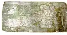 Image 11The Gough Map, a road map of 14th-century Britain (from History of cartography)