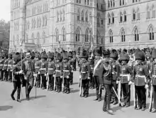 Viscount Willingdon inspecting the GGFG, 1927