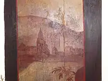 Grünstadt around 1680 (wood painting)