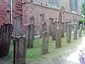 Tombstones at the church