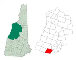 Location in Grafton County, New Hampshire