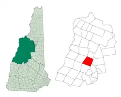 Location in Grafton County, New Hampshire