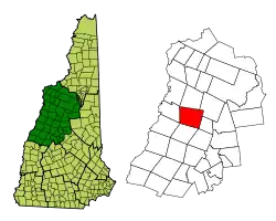 Location in Grafton County, New Hampshire