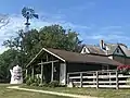 Grandpa’s Shed in foreground, Sperry House in background