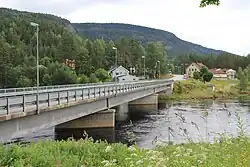 View of the village of Gransherad