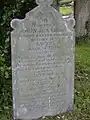 Gravestone of John Jennings (died 1878) in churchyard