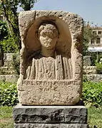 Roman era funerary relief of a man