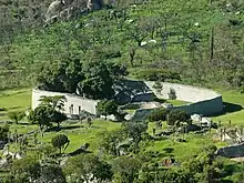 Image 18Ruins of Great Zimbabwe. Kalanga/Shona rulers of this kingdom dominated trade at Ingombe Ilede. (from Zambia)