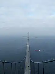 The East Bridge from the top of the eastern pylon