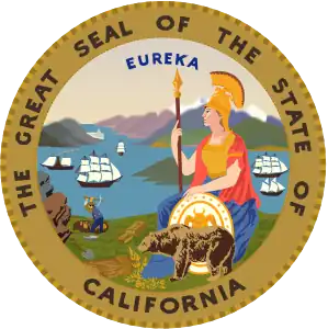 Athena on the Great Seal of California