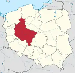 Location within Poland