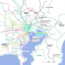 Image 18Map of operators in Greater Tokyo Area (from Transport in Greater Tokyo)