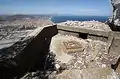 Observation post on top of artillery battery which dates to World War II