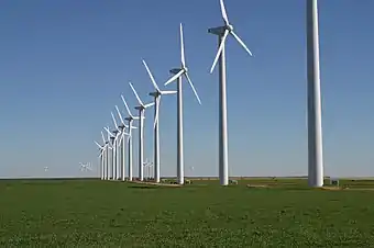 The Brazos Wind Farm near Fluvanna is one of many wind farms in West Texas.