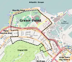 Street map of Green Point