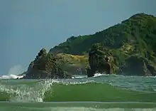 Green sea at Manuel Antonio Beach, Costa Rica