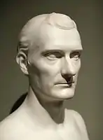 Hiram Powers, Duff Greene, marble sculpture (1834-1837)