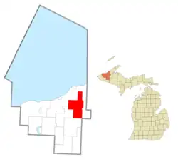 Location within Ontonagon County