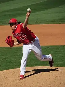 Greg Mahle pitching Spring Training 2017