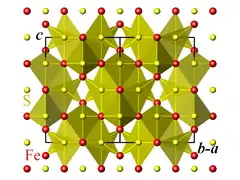 Emphasis on the SFe4 tetrahedra.