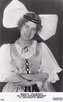 As Marie in The Bartered Bride, 1917