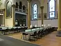 Desks and seating at the Grey Nuns Reading Room.