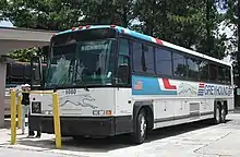 Image 123An integral bodywork MCI 102DL3, an intercity bus owned by Greyhound Lines, typical of those used in the 1990s and early 2000s. (from Intercity bus service)