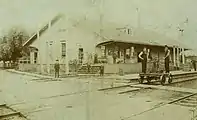 Original GWR station in 1855